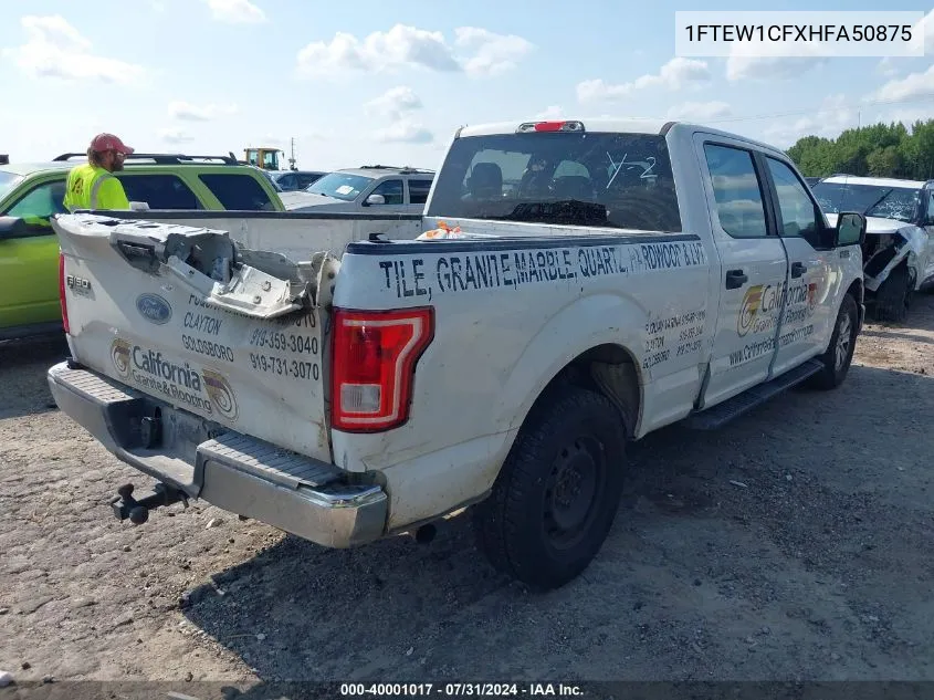 1FTEW1CFXHFA50875 2017 Ford F-150 Xl