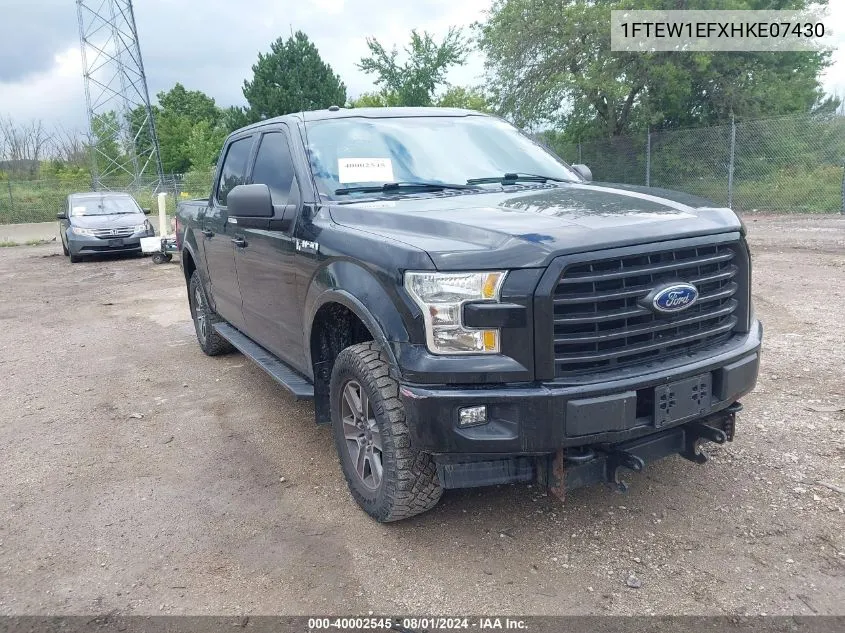 2017 Ford F-150 Xlt VIN: 1FTEW1EFXHKE07430 Lot: 40002545