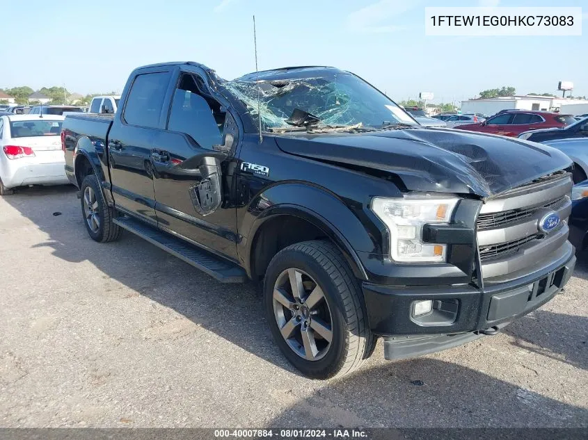 1FTEW1EG0HKC73083 2017 Ford F-150 Lariat