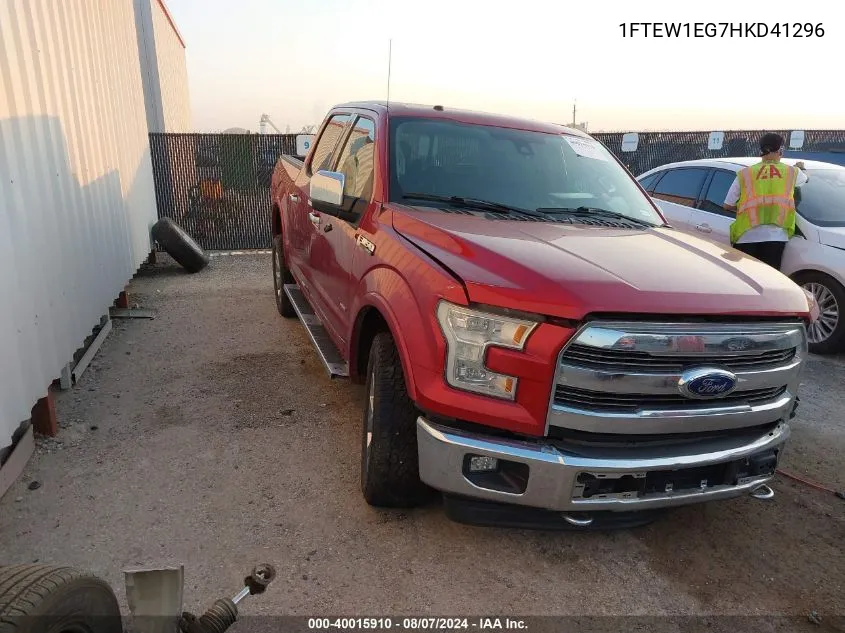 1FTEW1EG7HKD41296 2017 Ford F150 Supercrew