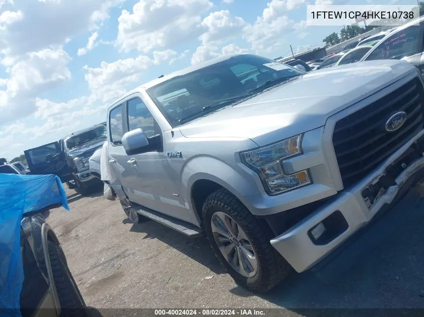 2017 Ford F-150 Xl VIN: 1FTEW1CP4HKE10738 Lot: 40024024