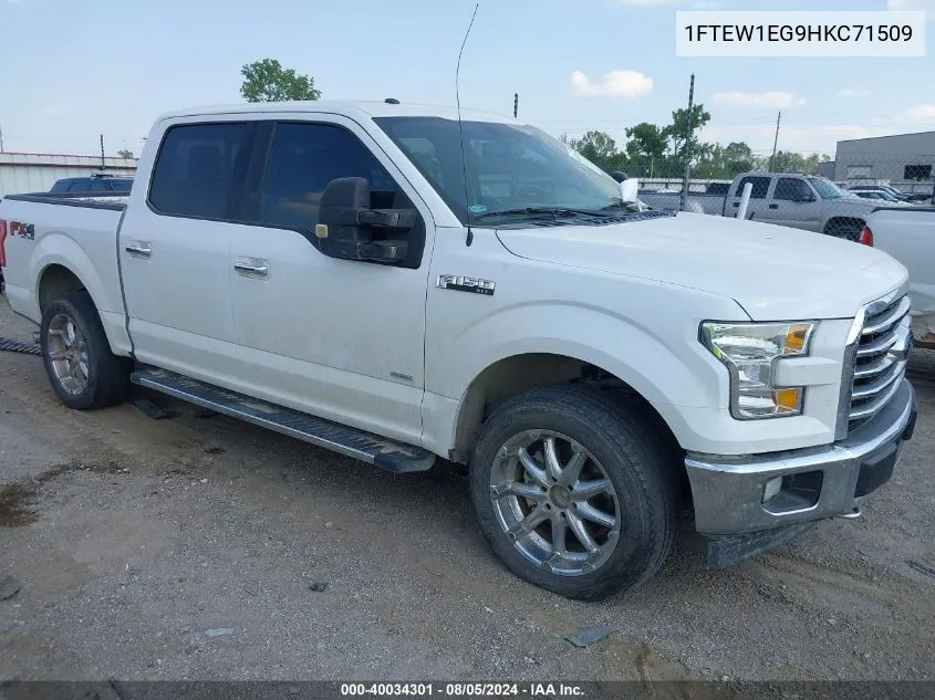 1FTEW1EG9HKC71509 2017 Ford F-150 Xlt