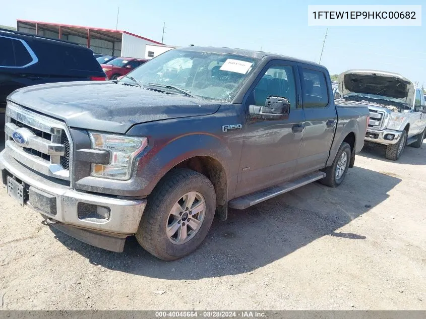 2017 Ford F-150 Xlt VIN: 1FTEW1EP9HKC00682 Lot: 40045664