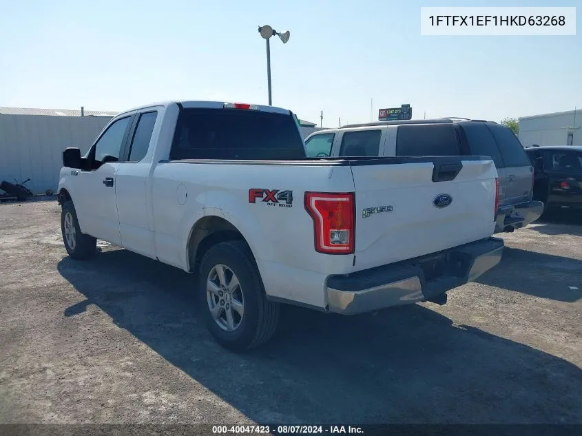 2017 Ford F-150 Xl VIN: 1FTFX1EF1HKD63268 Lot: 40047423