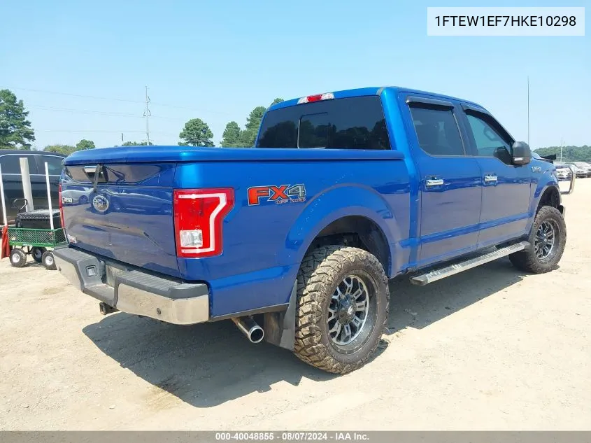 1FTEW1EF7HKE10298 2017 Ford F-150 Xlt