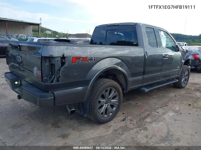 2017 Ford F-150 Xlt VIN: 1FTFX1EG7HFB19111 Lot: 40068837