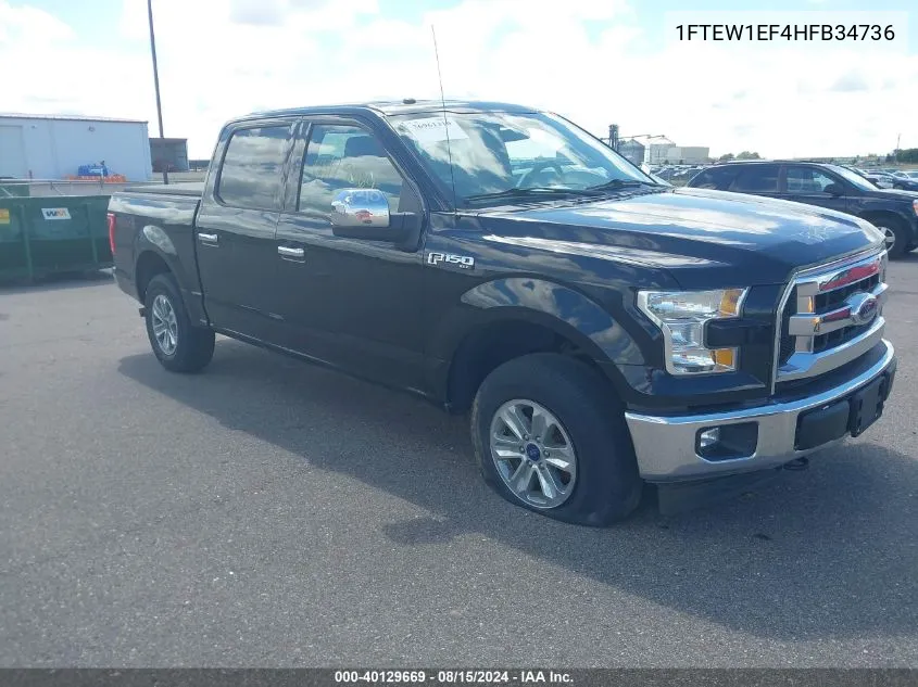 2017 Ford F-150 Xlt VIN: 1FTEW1EF4HFB34736 Lot: 40129669