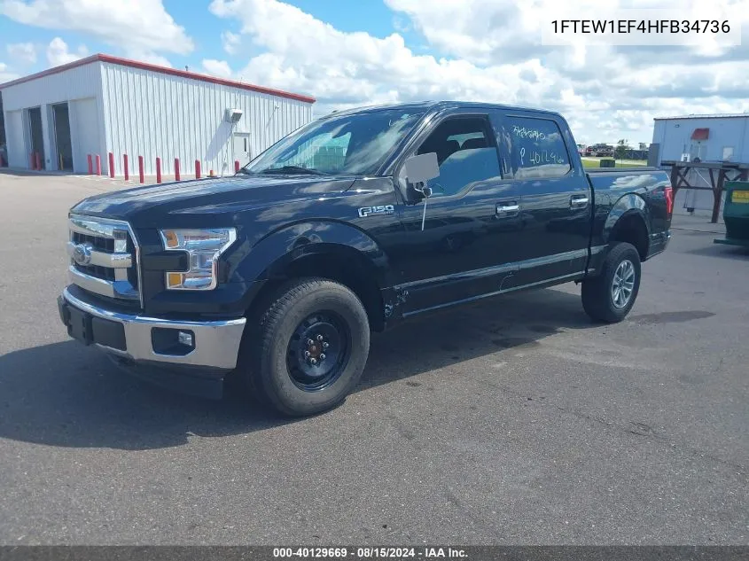 2017 Ford F-150 Xlt VIN: 1FTEW1EF4HFB34736 Lot: 40129669