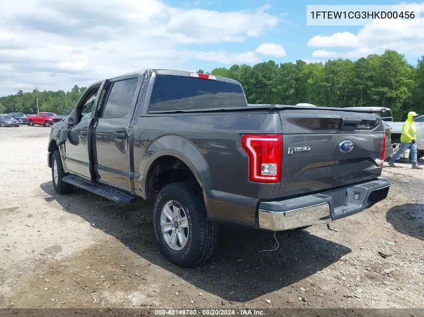 1FTEW1CG3HKD00456 2017 Ford F-150 Xlt