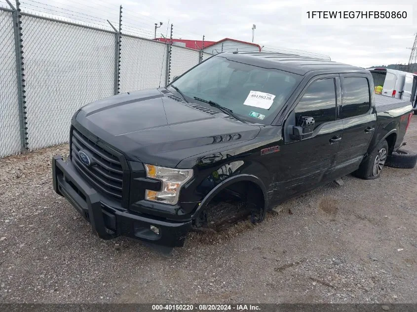 1FTEW1EG7HFB50860 2017 Ford F-150 Xlt