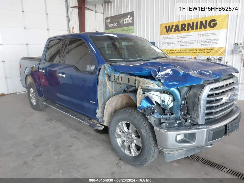 1FTEW1EP5HFB52574 2017 Ford F-150 Xlt