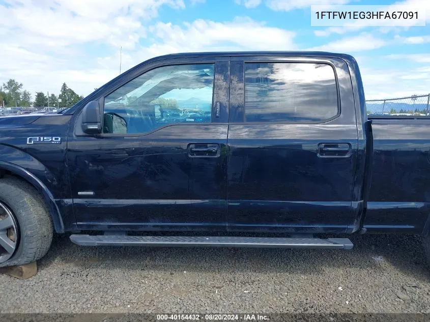 1FTFW1EG3HFA67091 2017 Ford F-150 Xlt