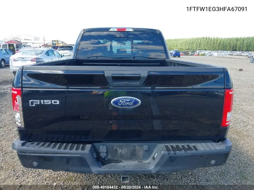 1FTFW1EG3HFA67091 2017 Ford F-150 Xlt