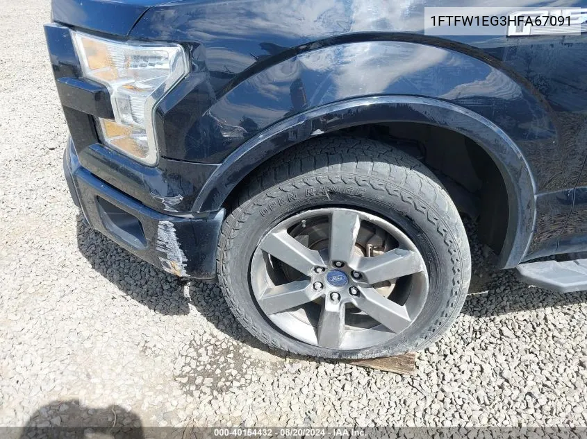 1FTFW1EG3HFA67091 2017 Ford F-150 Xlt