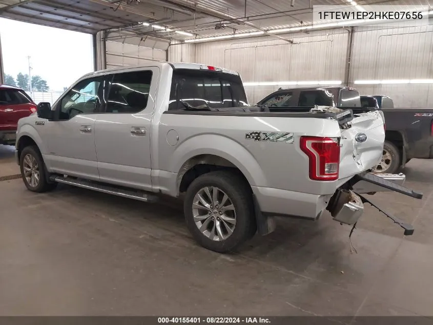 2017 Ford F-150 Xlt VIN: 1FTEW1EP2HKE07656 Lot: 40155401