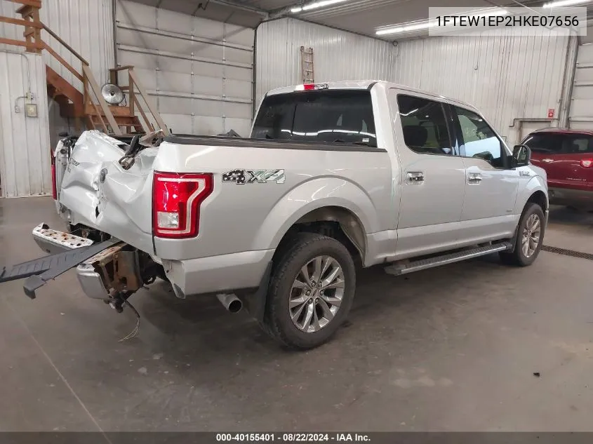 1FTEW1EP2HKE07656 2017 Ford F-150 Xlt