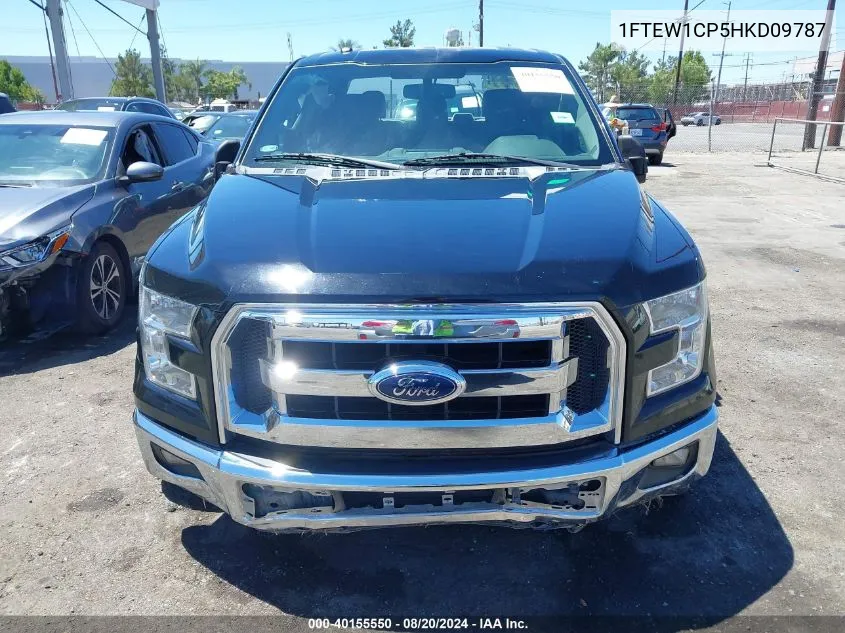 2017 Ford F150 Supercrew VIN: 1FTEW1CP5HKD09787 Lot: 40155550