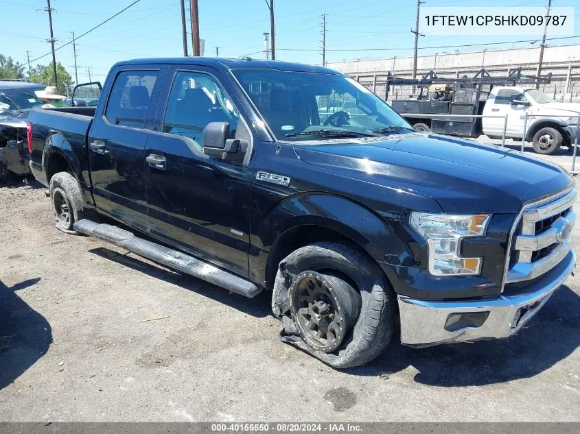 2017 Ford F150 Supercrew VIN: 1FTEW1CP5HKD09787 Lot: 40155550