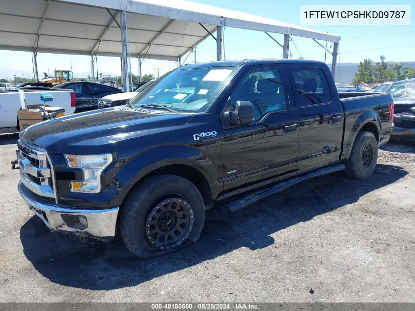 2017 Ford F150 Supercrew VIN: 1FTEW1CP5HKD09787 Lot: 40155550