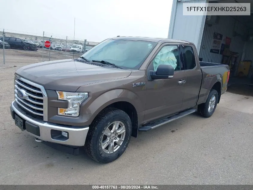 1FTFX1EFXHKD25263 2017 Ford F-150 Xlt