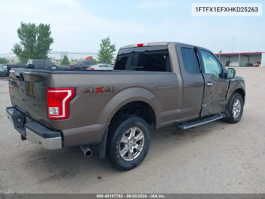 2017 Ford F-150 Xlt VIN: 1FTFX1EFXHKD25263 Lot: 40157763