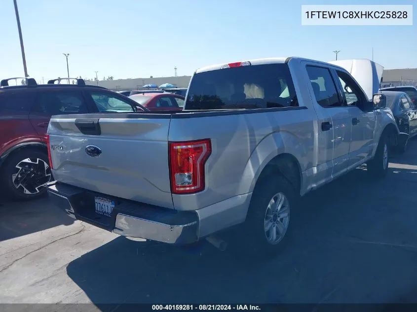 1FTEW1C8XHKC25828 2017 Ford F-150 Xlt