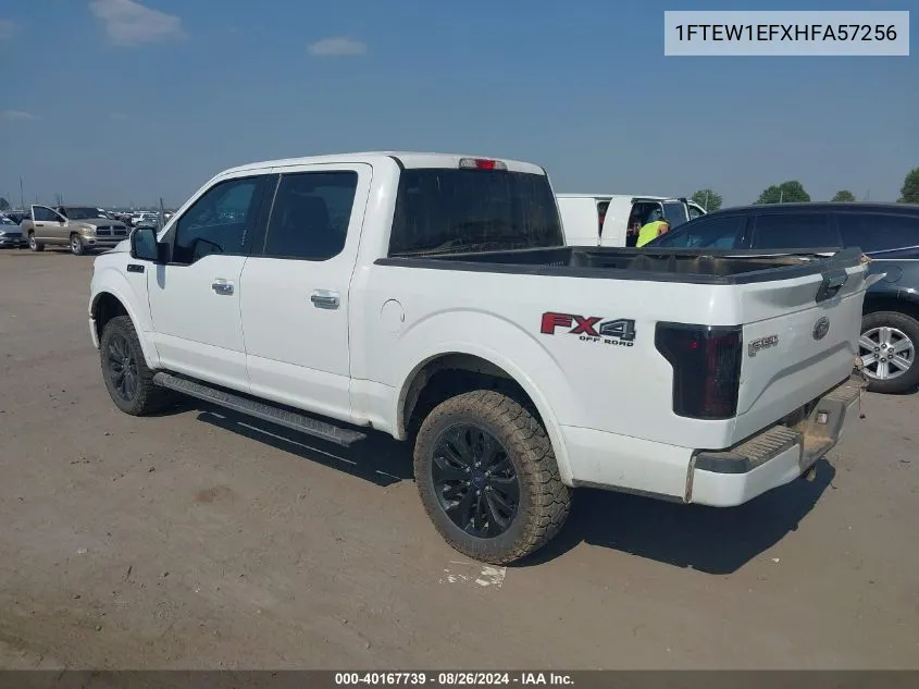 2017 Ford F-150 Xlt VIN: 1FTEW1EFXHFA57256 Lot: 40167739