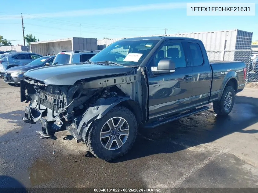 1FTFX1EF0HKE21631 2017 Ford F-150 Xlt