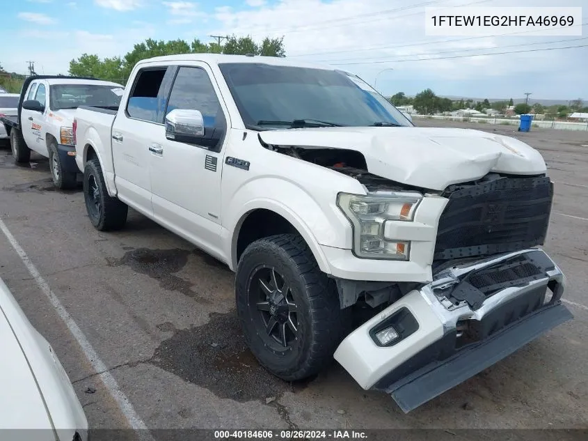 2017 Ford F-150 Platinum VIN: 1FTEW1EG2HFA46969 Lot: 40184606