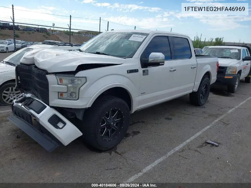 1FTEW1EG2HFA46969 2017 Ford F-150 Platinum