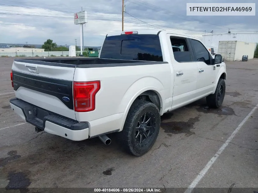 1FTEW1EG2HFA46969 2017 Ford F-150 Platinum