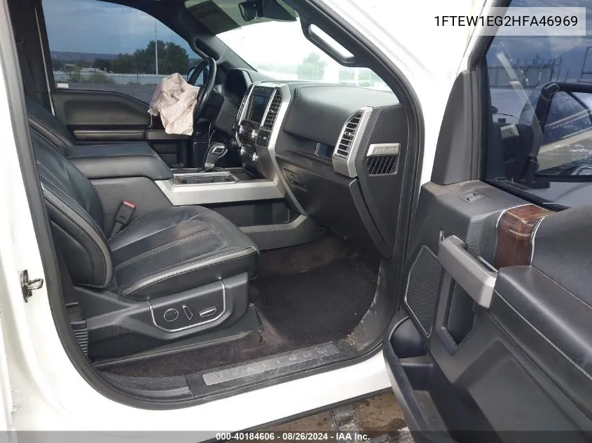 1FTEW1EG2HFA46969 2017 Ford F-150 Platinum