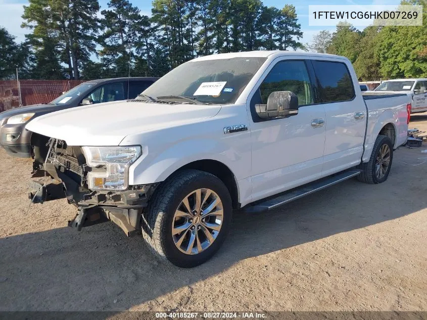 1FTEW1CG6HKD07269 2017 Ford F-150 Xlt