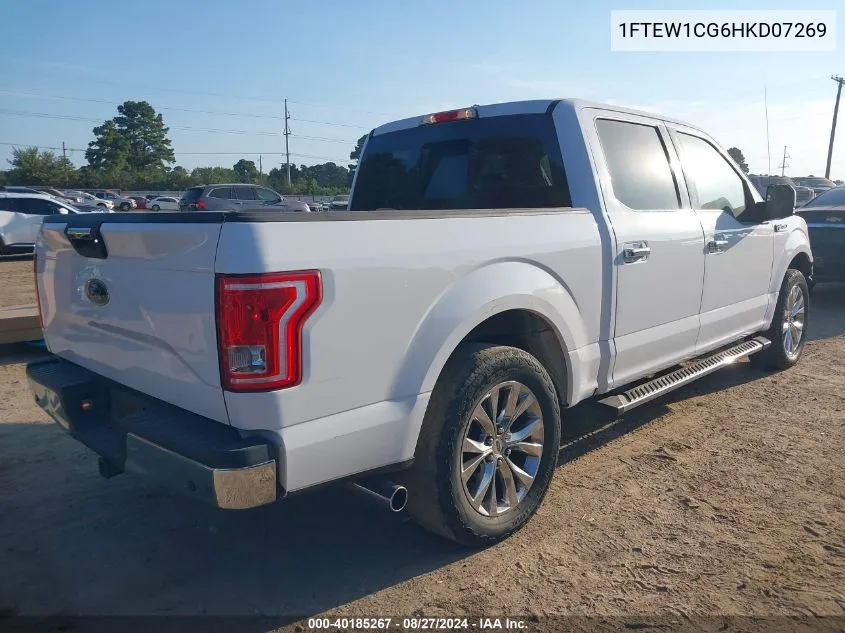 2017 Ford F-150 Xlt VIN: 1FTEW1CG6HKD07269 Lot: 40185267