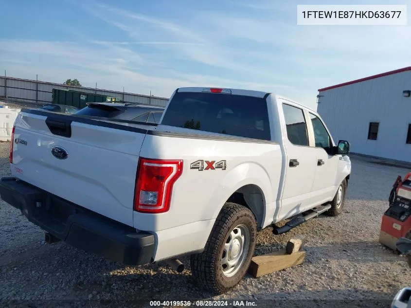 1FTEW1E87HKD63677 2017 Ford F-150 Xl