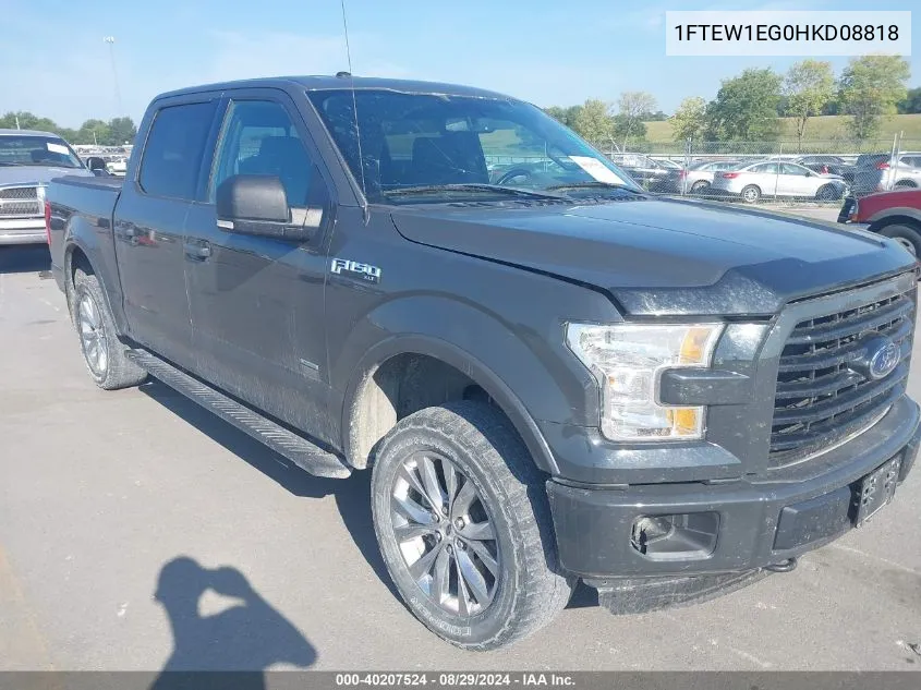 1FTEW1EG0HKD08818 2017 Ford F-150 Xlt