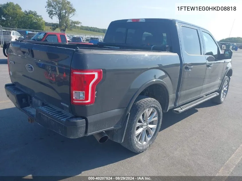 2017 Ford F-150 Xlt VIN: 1FTEW1EG0HKD08818 Lot: 40207524