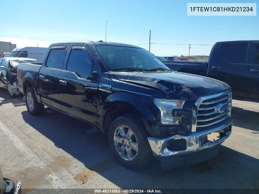 1FTEW1C81HKD21234 2017 Ford F-150 Xlt