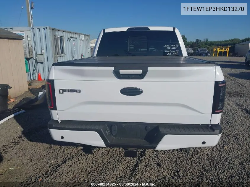 1FTEW1EP3HKD13270 2017 Ford F-150 Xlt