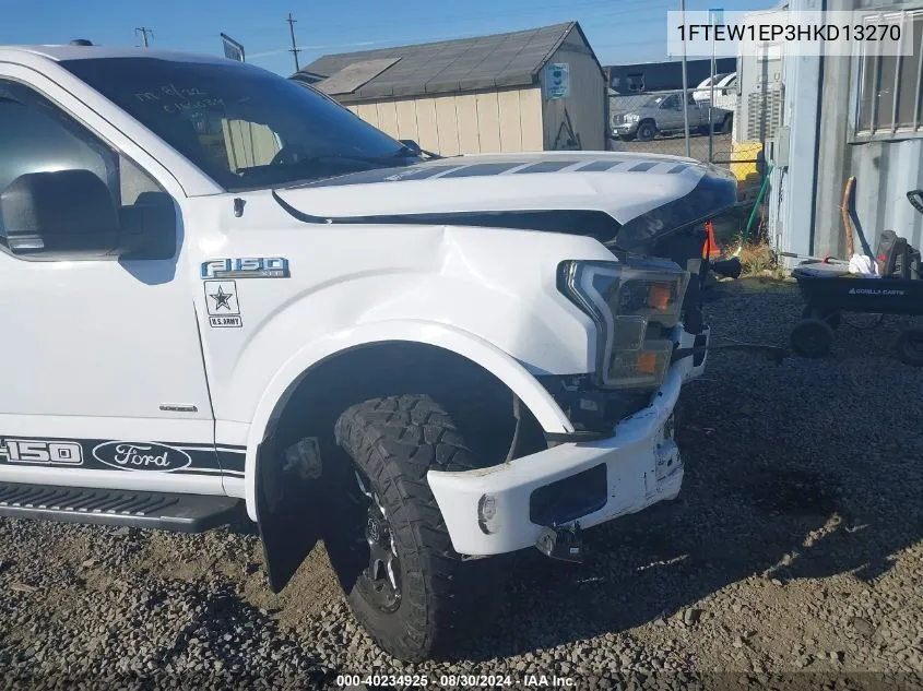 2017 Ford F-150 Xlt VIN: 1FTEW1EP3HKD13270 Lot: 40234925