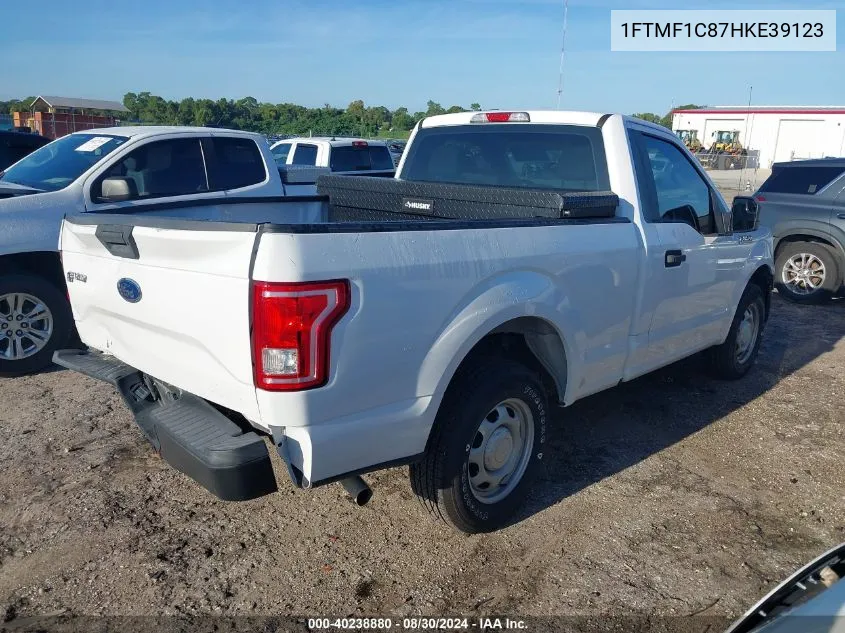 1FTMF1C87HKE39123 2017 Ford F-150 Xl