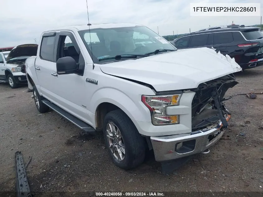 2017 Ford F-150 Xlt VIN: 1FTEW1EP2HKC28601 Lot: 40240058