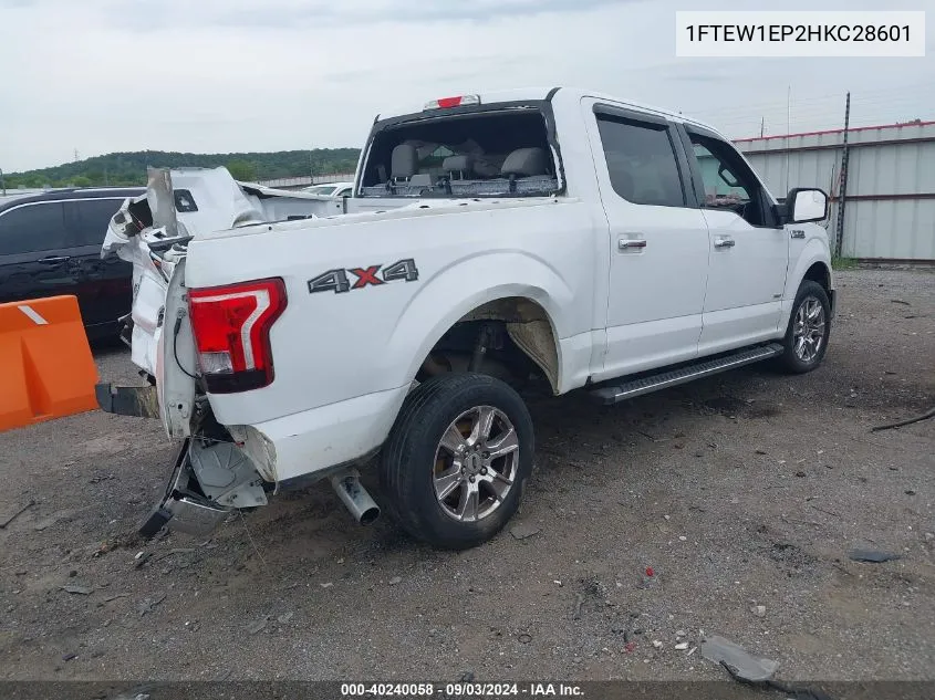 2017 Ford F-150 Xlt VIN: 1FTEW1EP2HKC28601 Lot: 40240058