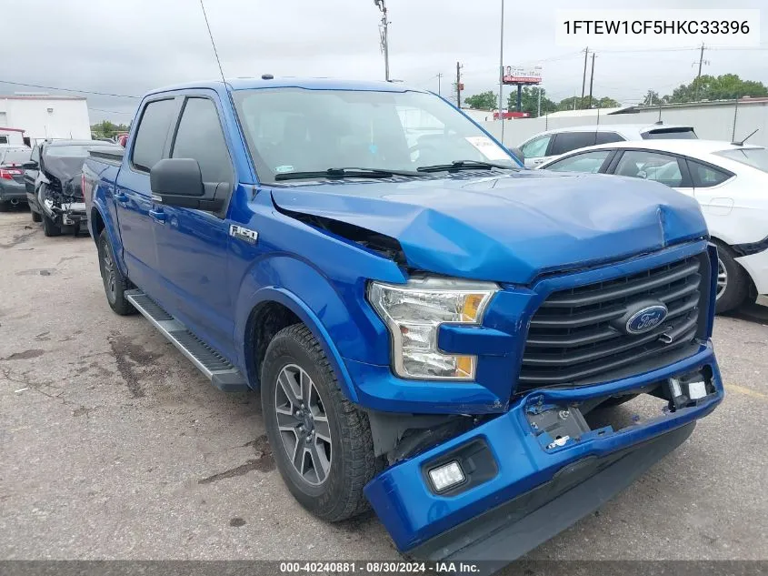 2017 Ford F-150 Xlt VIN: 1FTEW1CF5HKC33396 Lot: 40240881