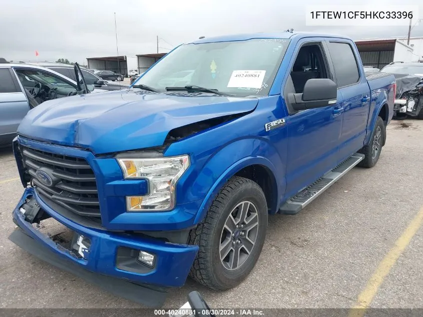 2017 Ford F-150 Xlt VIN: 1FTEW1CF5HKC33396 Lot: 40240881