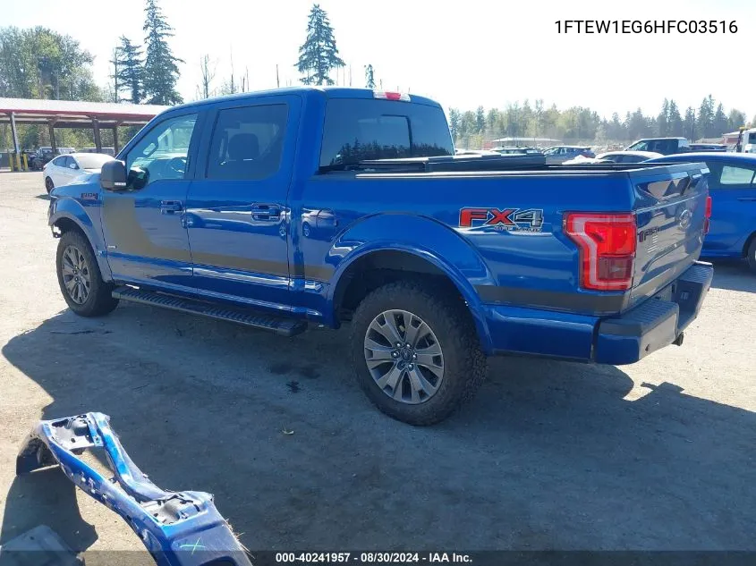 1FTEW1EG6HFC03516 2017 Ford F-150 Xlt