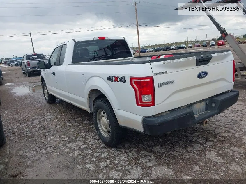 1FTEX1EF5HKD93286 2017 Ford F150 Super Cab