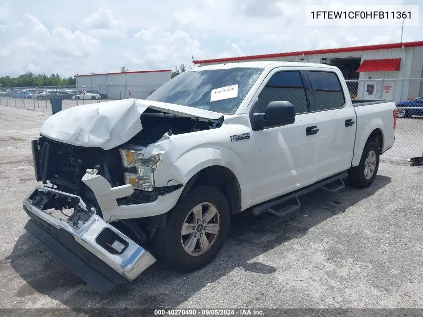 1FTEW1CF0HFB11361 2017 Ford F-150 Supercrew