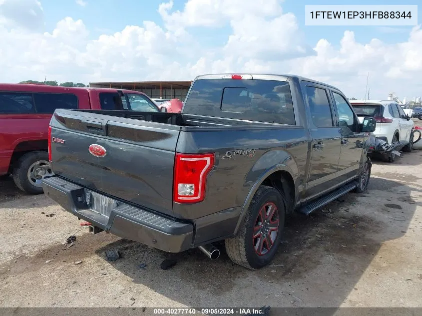 1FTEW1EP3HFB88344 2017 Ford F-150 Supercrew