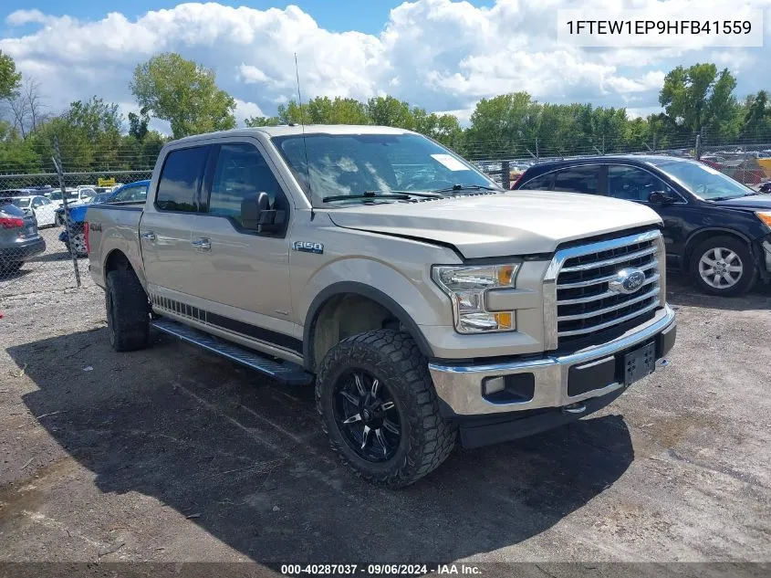 2017 Ford F-150 Xlt VIN: 1FTEW1EP9HFB41559 Lot: 40287037